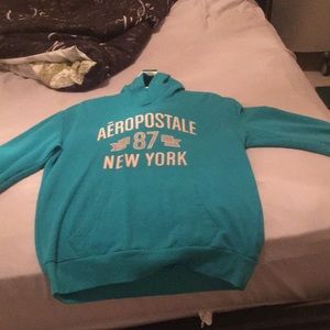 I’m selling a teal sweatshirt hoodie from Aeropostale New York